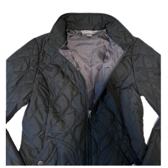 Eddie Bauer Black Quilted Mod Black Jacket - Picture 9 of 9